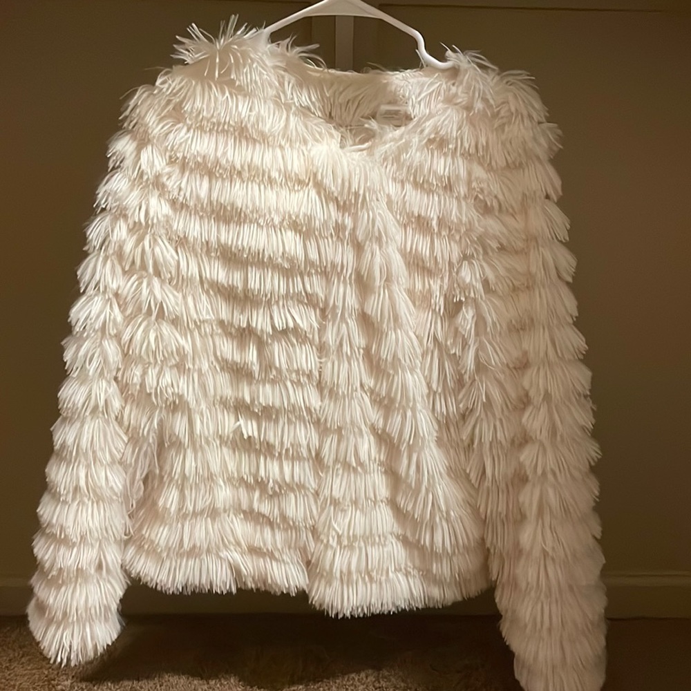 White fringe jacket - Size M